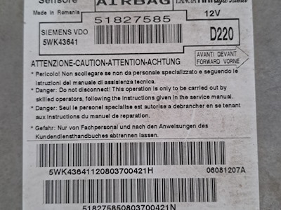 CENTRALINA COMANDO AIRBAG