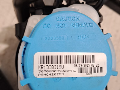 CINTURA DI SICUREZZA ANT.   NERO SX