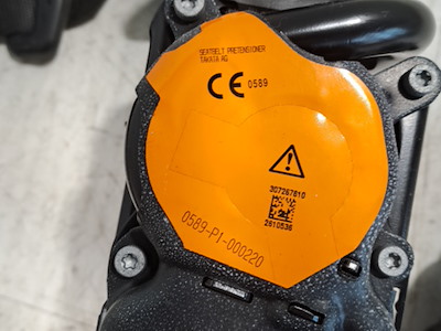 CINTURA DI SICUREZZA ANT.   NERO DX