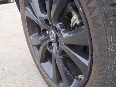 DISCO RUOTA POST. IN LEGA 18" LHMW  NERO METALLICO